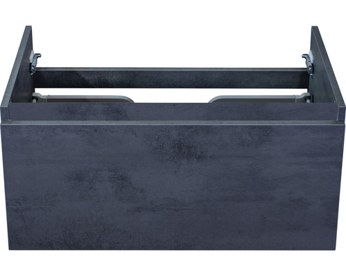 Waschtischunterschrank Sanox Frozen Frontfarbe beton anthrazit BxHxT 80 x 40 x 45 cm Waschtischunterschrank aus Holz