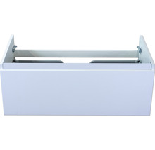 Meuble sous-vasque Sanox Frozen couleur de façade blanc à haute brillance 100 x 40 x 45 cm