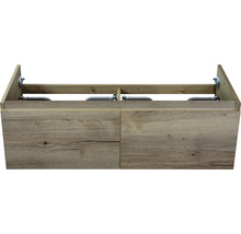 Meuble sous-vasque Sanox Frozen couleur de façade chêne 120 x 40 x 45 cm