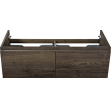 Waschtischunterschrank Sanox Frozen Frontfarbe tabacco BxHxT 120 x 40 x 45 cm