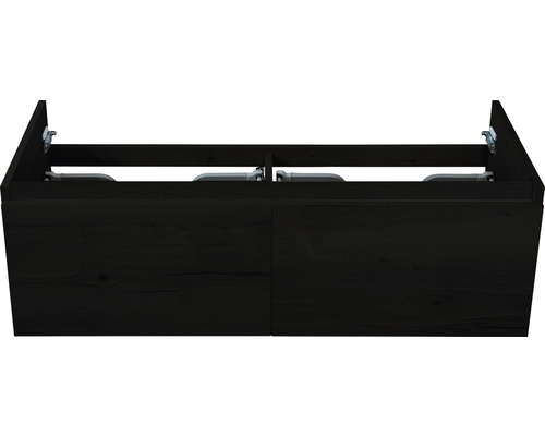 Waschtischunterschrank Sanox Frozen Frontfarbe black oak BxHxT 120 x 40 x 45 cm 75041949
