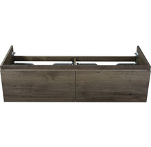 Waschtischunterschrank Sanox Frozen Frontfarbe tabacco BxHxT 140 x 40 x 45 cm