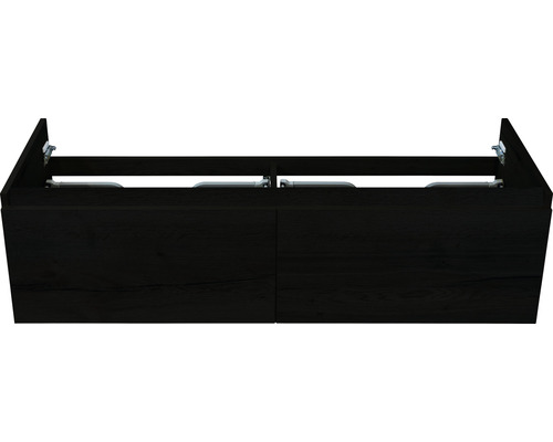 Waschtischunterschrank Sanox Frozen Frontfarbe black oak BxHxT 120 x 40 x 45 cm 75042049
