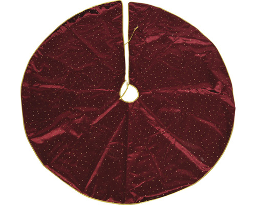 Tapis pour sapin de Noël étoiles 120 cm rouge