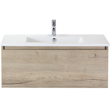Meuble sous-lavabo avec lavabo et robinet