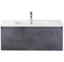 Waschtischunterschrank mit Waschbecken und Armatur