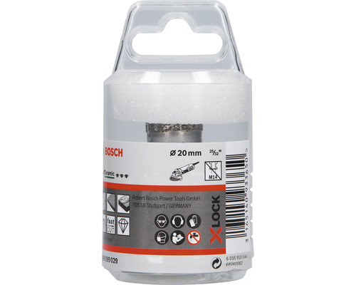 Bosch Fliesenlochsaege mit 20 Millimeter Durchmesser in Verpackung