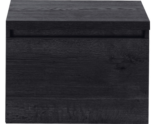 Meuble sous-vasque Sanox Frozen couleur de façade black oak chêne noir 60,2 x 43,6 x 45 cm