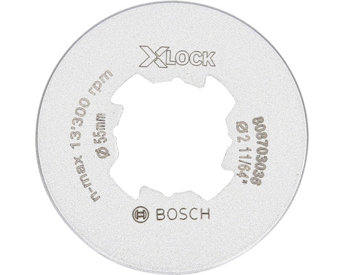 Foret diamant à sec X-LOCK Bosch Professional Best for Ceramic Dry Speed Ø 55 mm Réception de disque à tronçonner X-Lock avec logo Bosch, diamètre 55 millimètres, vitesse de rotation maximale de 13300 tours par minute