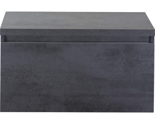 Waschtischunterschrank Sanox Frozen Frontfarbe beton anthrazit BxHxT 80,2 x 43,6 x 45 cm Waschtischunterschrank Sanox Frozen Frontfarbe beton anthrazit BxHxT 80,2 x 43,6 x 45 cm