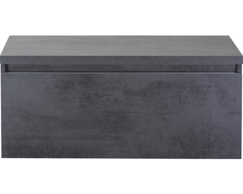 Waschtischunterschrank Sanox Frozen Frontfarbe tabacco BxHxT 100,2 x 43,6 x 45 cm Waschtischunterschrank im Beton-Look