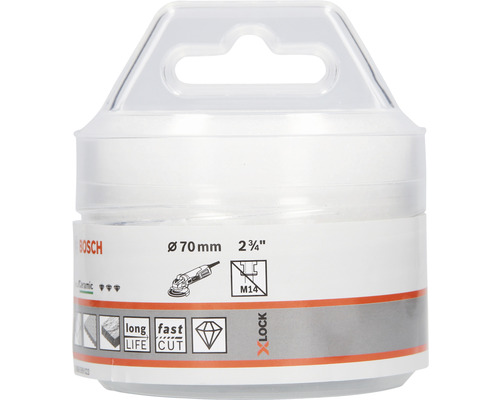 Bosch Diamanttrennscheibe für Keramik, Durchmesser 70 Millimeter
