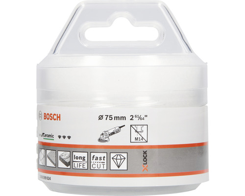 Bosch Diamanttrennscheibe mit 75 mm Durchmesser in Verpackung