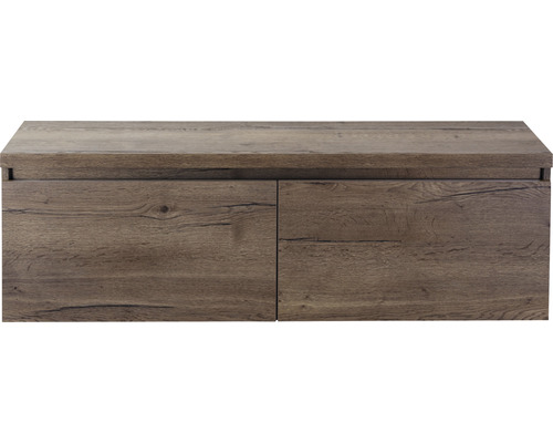 Meuble sous vasque Sanox Frozen couleur de façade tabacco lxhxp 140,2 x 43,6 x 45 cm 75735739 Meuble sous vasque Sanox Frozen couleur de façade tabacco lxhxp 140,2 x 43,6 x 45 cm 75735739