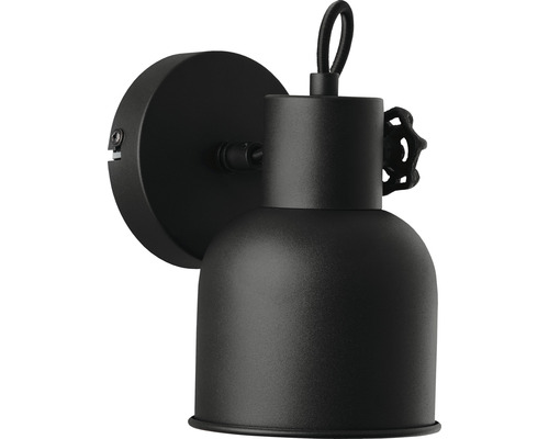 Applique murale noire avec abat-jour