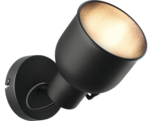 Spot mural noir pour éclairage intérieur