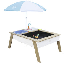 Table de jeu de sable et d''eau avec parasol et accessoires