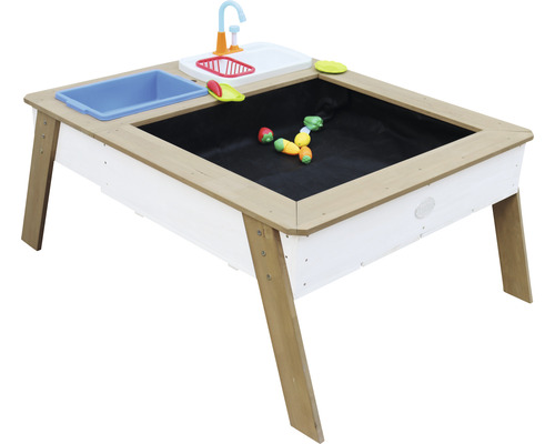 Cuisine de jeu pour enfants avec évier et jouets sur une table