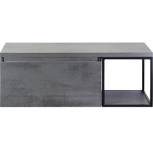 Waschtischunterschrank mit Schublade und offenem Regal