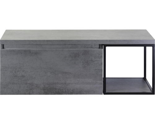Waschtischunterschrank Sanox Frozen Frontfarbe beton anthrazit BxHxT 120,2 x 43,6 x 45 cm 75735941 Waschtischunterschrank Sanox Frozen Frontfarbe beton anthrazit BxHxT 120,2 x 43,6 x 45 cm 75735941
