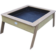 Hochbeet aus Holz mit schwarzer Innenfolie