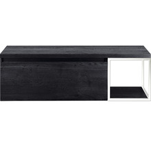 Waschtischunterschrank Sanox Frozen Frontfarbe black oak BxHxT 140,2 x 43,6 x 45 cm 75736349