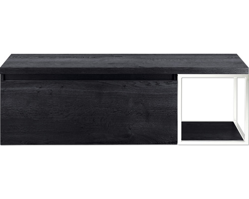 Waschtischunterschrank Sanox Frozen Frontfarbe black oak BxHxT 140,2 x 43,6 x 45 cm 75736349 Waschtischunterschrank Sanox Frozen Frontfarbe black oak BxHxT 140,2 x 43,6 x 45 cm 75736349