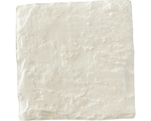 Pavé carré en grès cérame fin blanc 10 x 10 x 6,5 cm Pavé carré en grès cérame fin blanc 10 x 10 x 6,5 cm