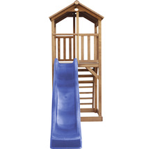 Tour de jeux Beach Tower axi toboggan bleu bois bleu marron