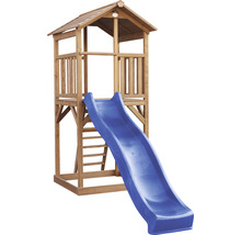Tour de jeux Beach Tower axi toboggan bleu bois bleu marron