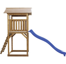 Tour de jeux Beach Tower axi toboggan bleu bois bleu marron
