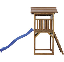 Tour de jeux Beach Tower axi toboggan bleu bois bleu marron