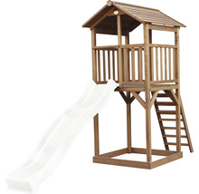 Tour de jeux axi Beach Tower toboggan blanc bois marron