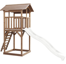 Tour de jeux axi Beach Tower toboggan blanc bois marron