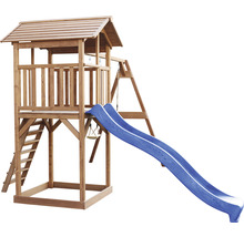 Spielturm axi Beach Tower mit Doppelschauke Holz Blau braun