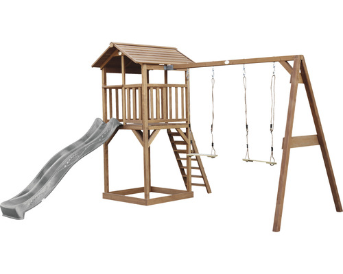 Tour de jeu avec toboggan et balançoire pour le jardin