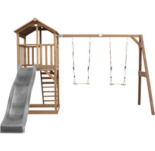 Tour de jeux avec toboggan et balançoire pour le jardin