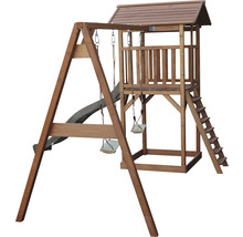 Tour de jeux avec balançoire et toboggan pour le jardin