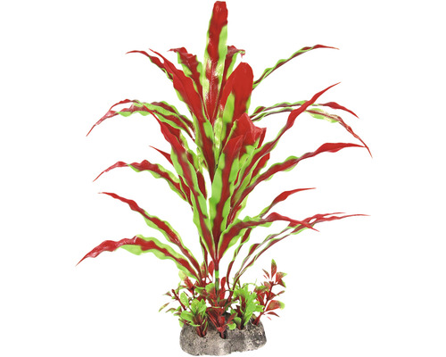 Plante aquatique en plastique M n° 34 24 cm rouge