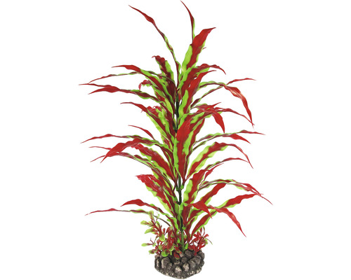 Plante aquatique en plastique XL n° 34 42 cm rouge