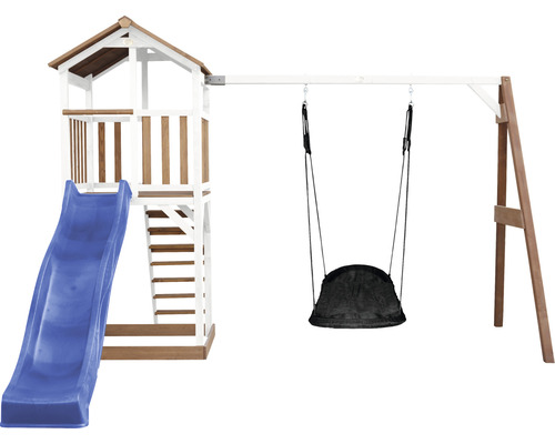 Spielplatz mit Rutsche, Turm und Schaukel