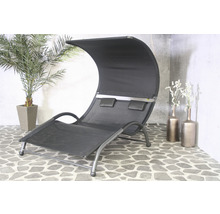 Sonnenliege mit Sonnendach und Kopfkissen