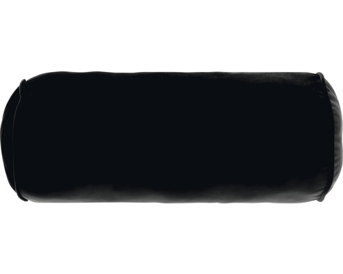 Coussin décoratif rouleau Silia noir Ø 20x45 cm