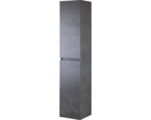 Armoire haute Sanox Frozen couleur de façade béton anthracite 35 x 170 x 35 cm