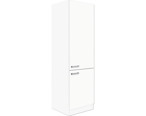 Armoire à provisions Optifit Salo214 60 x 57,1 x 206,8 cm façade blanc mat corps blanc