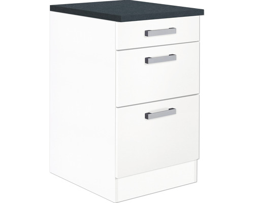 Küchenunterschrank mit drei Schubladen und Arbeitsplatte