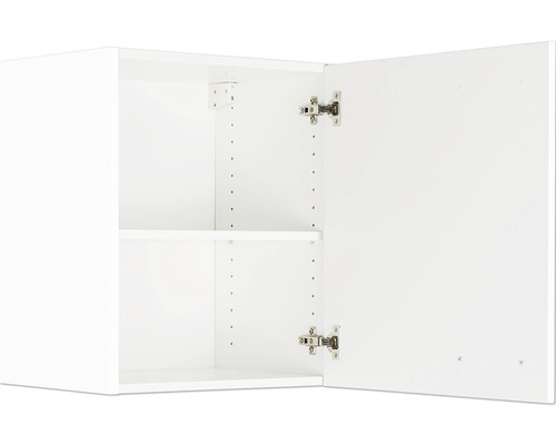 Hängeschrank Optifit Salo214 BxTxH 60 x 34,6 x 57,6 cm Frontfarbe weiß matt  Korpusfarbe weiß - HORNBACH Luxemburg