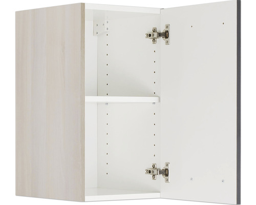 Geöffneter Küchenhängeschrank mit Einlegeboden