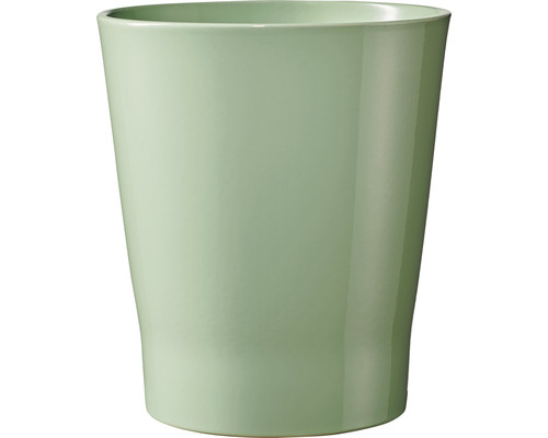 Pot d'orchidées rond Soendgen Merina Candy Ø 14 cm H 15 cm céramique vert Pot de fleurs en céramique