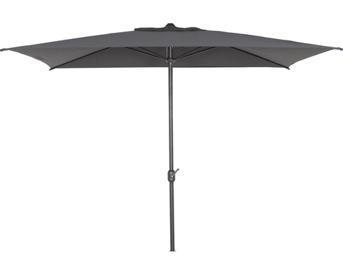 Mittelstockschirm Siena Garden Isa rechteckig anthrazit Rechteckiger Sonnenschirm für den Aussenbereich